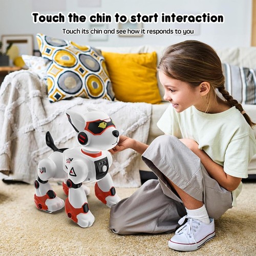 Robot Dog Toys for Kids Remote Control Interactive Robotic Pet Smart Programmabl - Picture 7 of 9