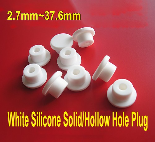 Cover Plugs White Silicone Hole Cover Plugs Solid/Hollow Cover Cap Φ2.7~Φ37.6mm - Picture 1 of 8