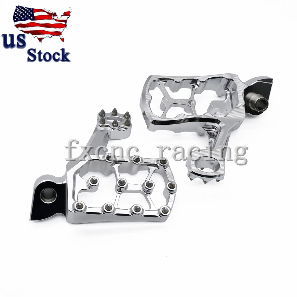 For Yamaha YZ450F 2003-2017 CNC Pivot Dirt Footpegs Footrest WR250F 2001 02-2016 - Image 3 of 4