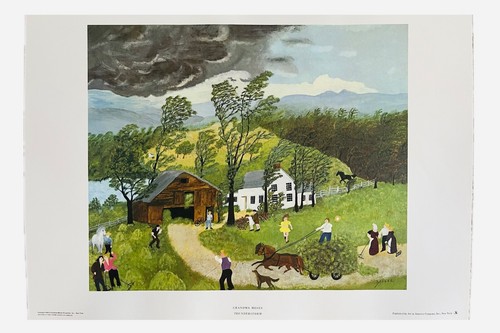 Grandma Moses Portfolio of 8 Paintings Full Color Prints Canaday Art in America - Picture 7 of 15