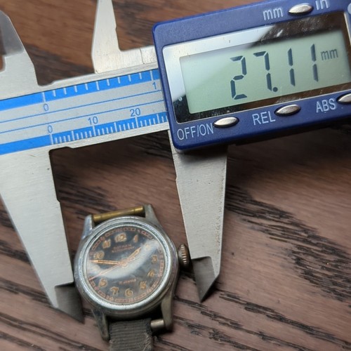 Reloj Gotham Vintage Niños Esfera Negra Años 40 para Reparar, Antigolpes (BS3) - Imagen 9 de 9