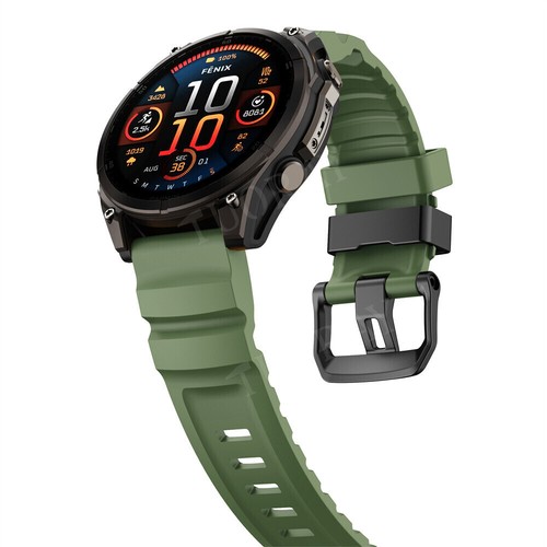 Correa de reloj de silicona de ajuste rápido para Garmin Fenix 3HR 5 5X 6 6X Pro E 8 7 7X - Imagen 72 de 81
