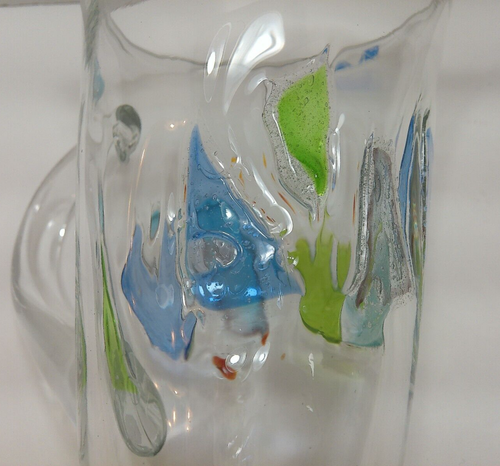 Vaso da tè Global Amici soffiato a mano fresco blu verde limonata bevande miste - Foto 6 di 13