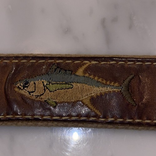 Leather Man Ltd handgefertigter Fischgürtel Größe 36 - Bild 7 von 10