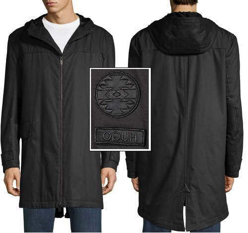 NWT HUGO (Hugo Boss Red Label By Hugo Boss) Textured Relaxed Hooded Jacket - Picture 1 of 12