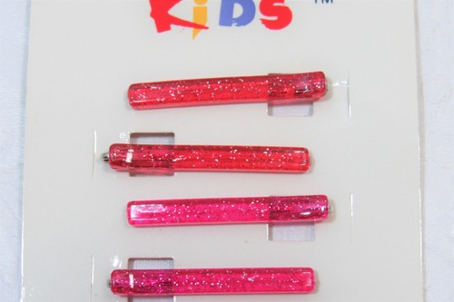 Girl's Hair Bobby Pins Clips Glitter Multi-Color 12 pcs. New Vintage - Picture 3 of 7