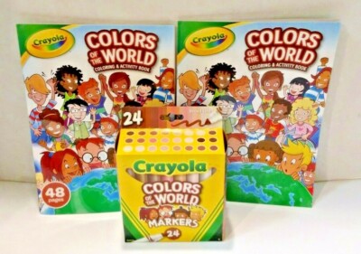 Crayola Colors Of The World Coloring and Activity Book w/Multicultural Crayons