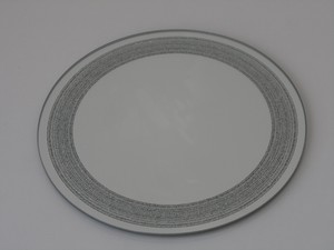10 & 20 cm Round Mirrored Glass Silver Glitter Sparkle Border Candle ... 10 & 20 cm Round Mirrored Glass Silver Glitter Sparkle Border Candle ...