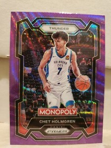 Chet Holmgren 2023-24 Panini Prizm Monopoly #62 Purple Wave Prizm SP QTY