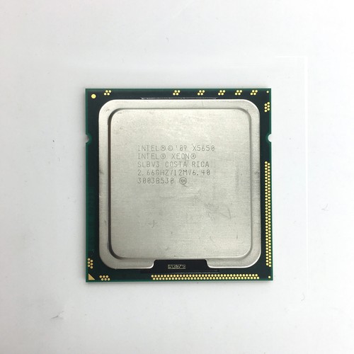 Intel Xeon X5650 Six Core Processor SLBV3 2.66 GHz 12MB 6.4 LGA1366 cpu w/Grease - Picture 1 of 3