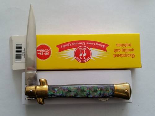 Kissing Crane Abalone KC5165 Folding Knife New - Picture 2 of 2