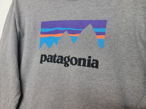 Patagonia Shirt Adult Long Sleeve Shop Sticker Organic Cotton Shirt Mens L 39040 - Picture 5 of 11