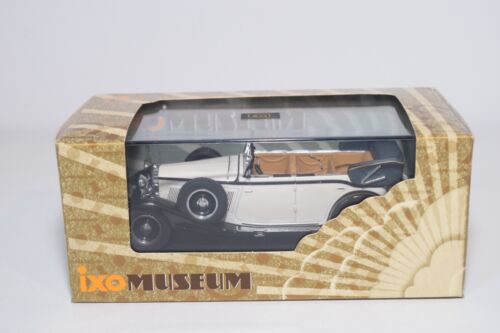 A51 1:43 IXO MUSEUM MUS009 MAYBACH ZEPPELIN V12 DS8 1930 CREAM BLACK MIB - Foto 12 di 12