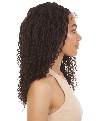 LUXLUXE Angel Curly Locs 20 in Long 4X4 Hand Tied Lace Braid Wig, BLB-0144 - Picture 105 of 134