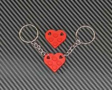 Valentine's Day BRICKz Heart Keychain Charms – Romantic & Fun Gift for Couples