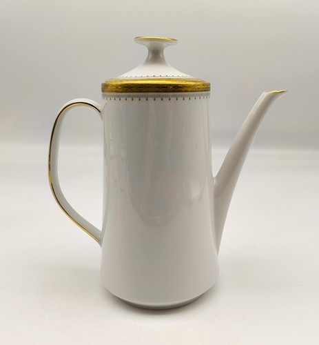 Cafetière Verseuse en porcelaine blanche et réhausse dorée - Kronester Bavaria - Bild 4 von 12