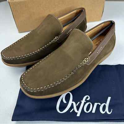 New Oxford Dover Leather Loafer Olive Green Men display picture 1