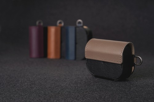 Dignis For Apple Air Pods Pro Genuine Leather Case Cover Keychain Protective - Picture 1 of 28