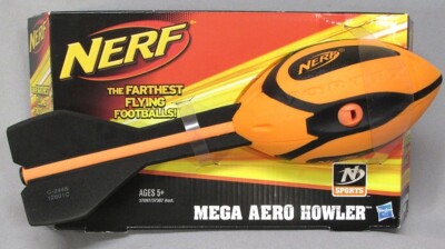 Vintage Nerf Mega Aero Howler Flying Football by Hasbro
