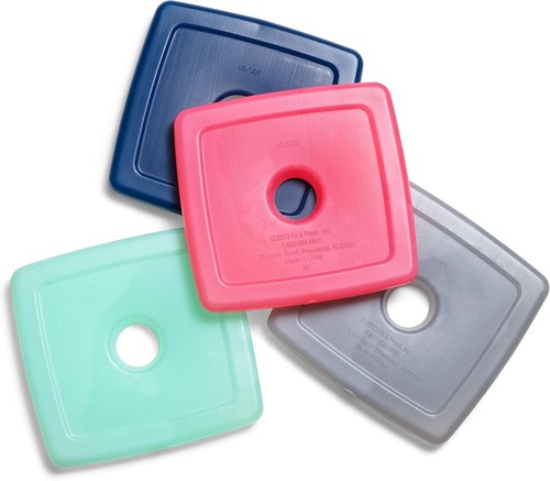 Schlanke wiederverwendbare Eisbeutel - 4er Pack Quick Freeze für Brotdosen & Kühlboxen - Bild 3 von 11
