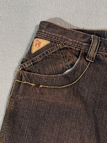 Bare Fox Denim Y2K Tiger Dragon Vtg AOP Embroidered Baggy Jeans Pants W36 Jnco - Picture 20 of 23