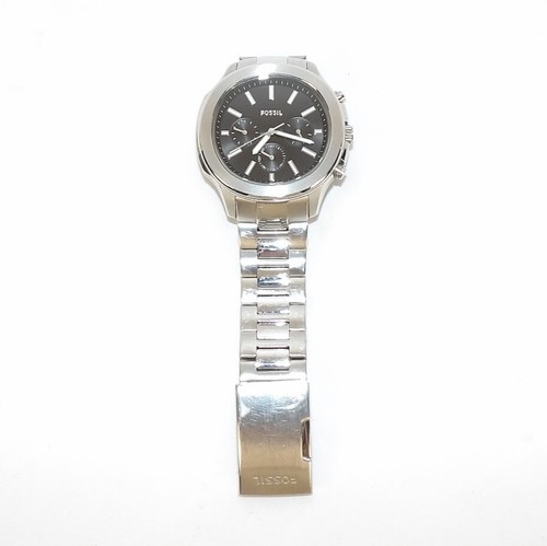 Fossil Windfield Chronograph Silver/Black Stainless Steel Gentleman's Watch - Picture 7 of 9