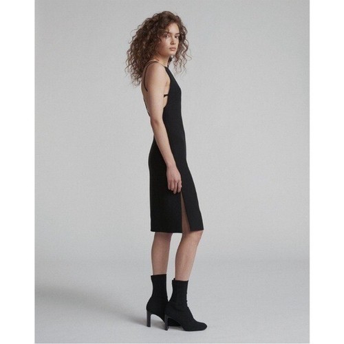 RAG & BONE Denton Strappy Low Back Midi Dress in Black Size XXS - Picture 15 of 15