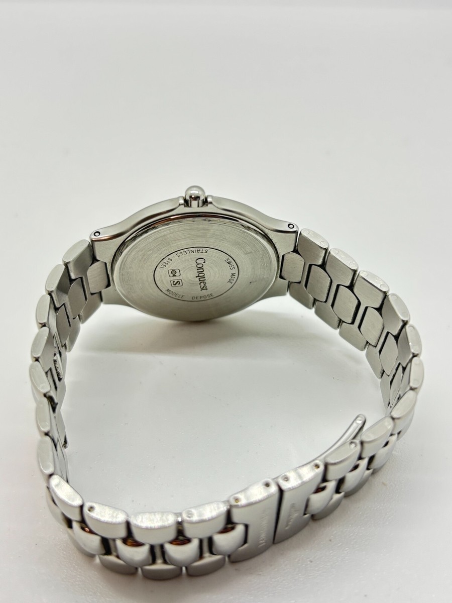 Near MINT] Longines Conquest L1.614.4 Silver Dial Quartz