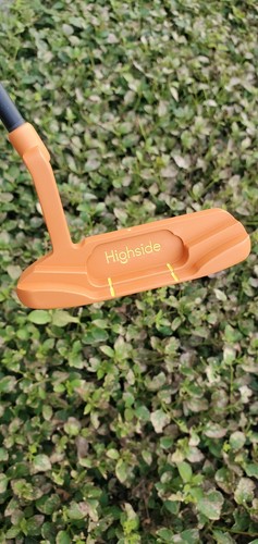 Highside Buckets Orange Yellow Blade Stainless Putter Milled Graphite Shaft 34" - Picture 1 of 13