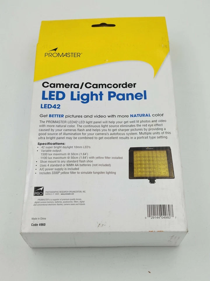 ProMaster LED42 LED Camera/Camcorder Light - Image 3 of 4