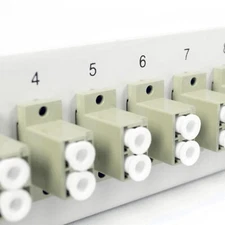 12 Packs LC to LC Fiber Optic Adapter Du-plex Multi-Mode Coupler LC Du-plex C...