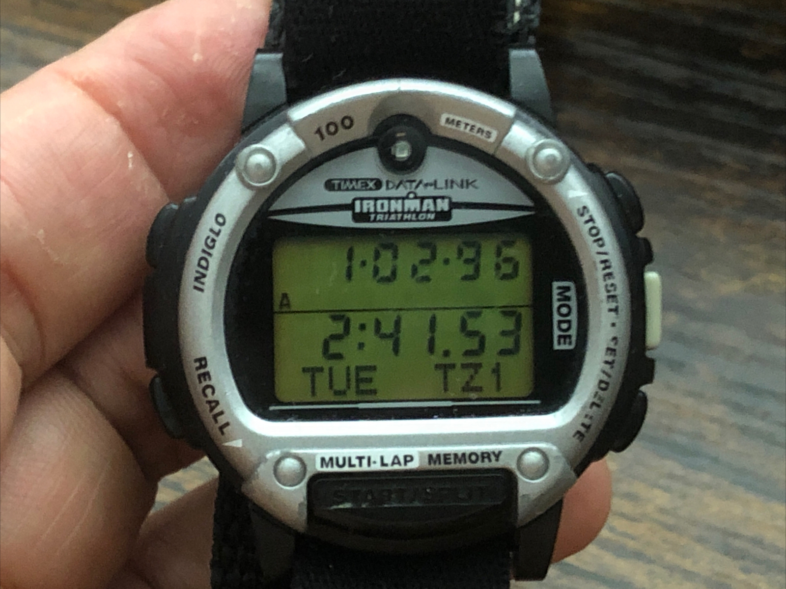 Vtg Timex Ironman Data Link Digital 100m WR 43mm Men's New battery Collectible Nowy przyjazd, 100% nowy