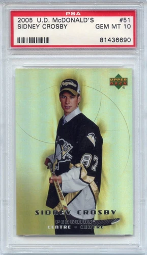 Invest ! 2005 Upper Deck McDonald's Sidney Crosby #51 PSA 10 Gem Mint #81436690