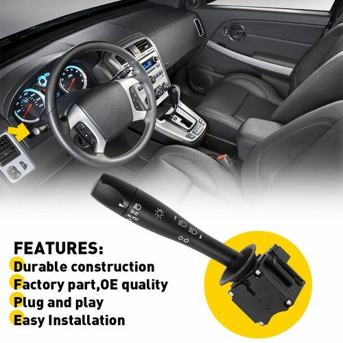 For Cobalt Equinox HHR G5 Solstice Turn Signal Headlight Dimmer Switch Lever Arm - Picture 8 of 10