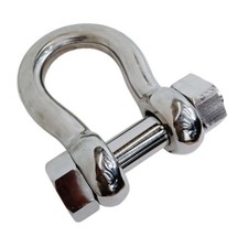 5/8" Bolt Pin Anchor Shackle 4,000 Lbs WLL, Mil Spec, Stainless Steel T316 