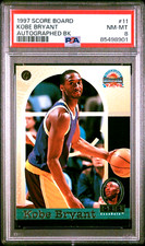 PSA 8 NM- MINT 1997 SCORE BOARD LA Lakers BASKETBALL #11 KOBE BRYANT Rookie Card