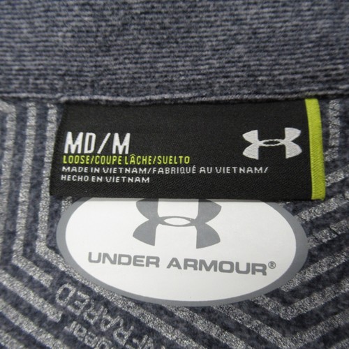 Under Armour Coldgear Vest Womens Medium Blue Loose Full Zip Navy Logo NEW - Picture 3 of 15