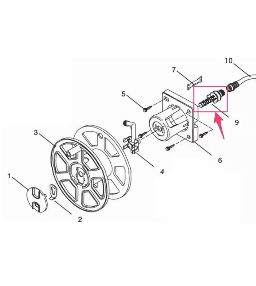 SUNCAST Hose Reel Replacement INTUBE Assembly O RINGS Repair Kit