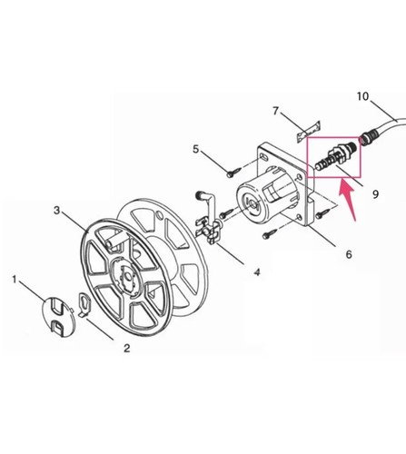 GENUINE US MADE SUNCAST Hose Reel Replacement INTUBE Assembly O RINGS Repair Kit - Picture 10 of 10