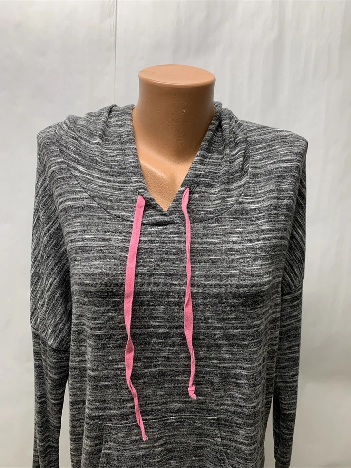 Ginger G Hoodie Womens xl Grey Heather Stretch Pullover lightweight - Image 2 of 4