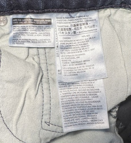 Levi Strauss 559 Mens Jeans 42X34 Dark Blue Classic 5-Pocket Casual Denim Pant - Picture 6 of 7