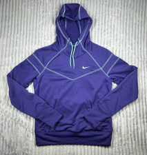 Nike Comfort Women's S Dri-Fit Long Sleeve Pullover Hoodie Purple Athleisure