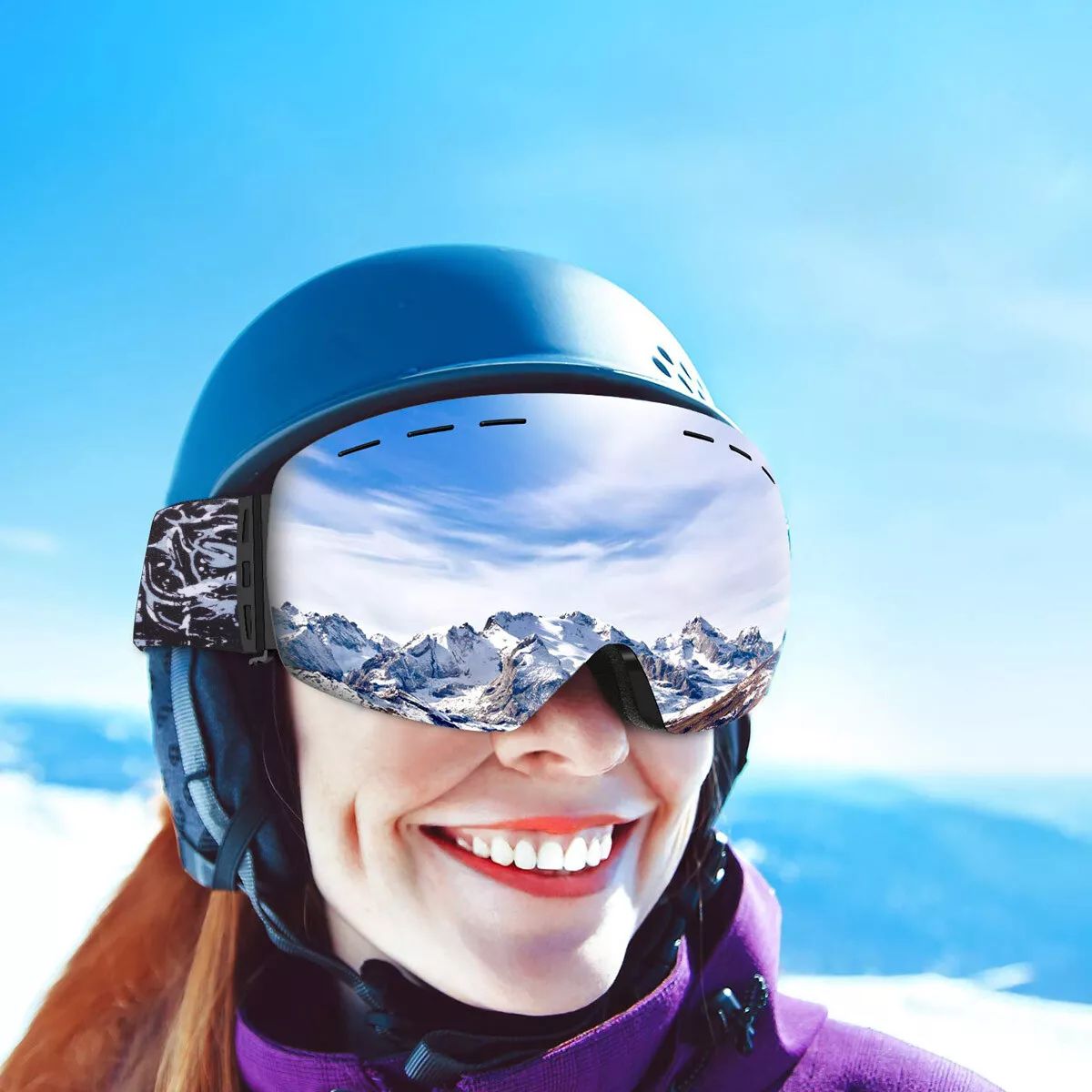 Ski Goggles - [Crystal View] Snowboard Snow Goggles for Men Women