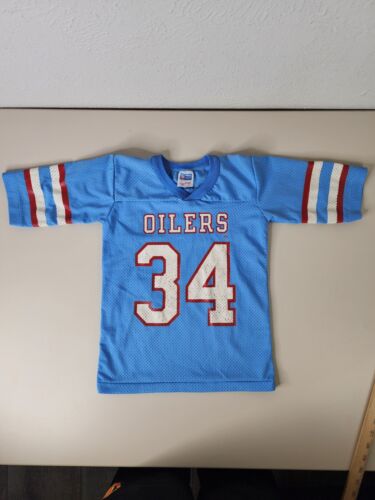Camiseta De Colección Oficial NFL Rawlings Juvenil Talla 6-8 Houston Oilers #34 Hecha en EE. UU. - Imagen 2 de 15