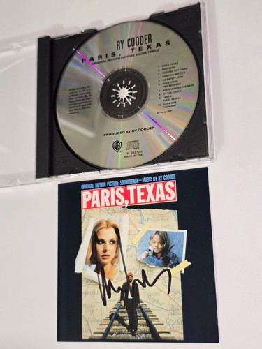 WIM WENDERS SIGNED PARIS TEXAS SOUNDTRACK CD MOVIE RY COODER FILM SCORE lp - Imagen 16 de 24