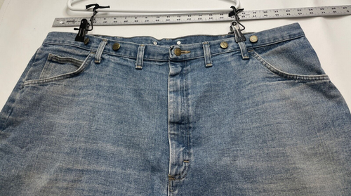 Wrangler relaxed fit shorts mens 46 x 10 high rise suspenders 606W1DH blue - Picture 2 of 9