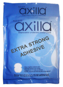 no sweat 10 /'EXTRA STRONG ADHESIVE/' Sweat Pads,Dress Shields by AXILLA-shield ™