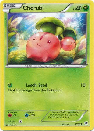 Cherubi 6/135 - Pokemon Plasma Storm Common Card - Picture 1 of 1