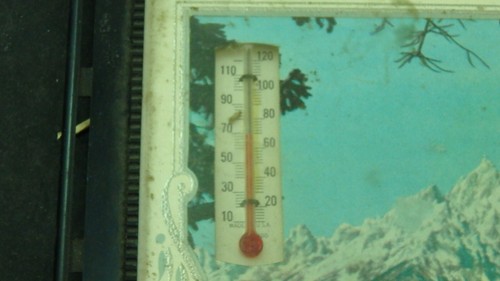 Antique Advertisement Thermometer Okolona Lumber Edwin Rathge Ohio Promotional - Picture 6 of 7