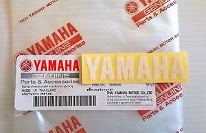 6cm-SILBER-Logo-Sticker-Decal-Emblema-60mm ORIGINAL Yamaha Schriftzug Aufkleber
